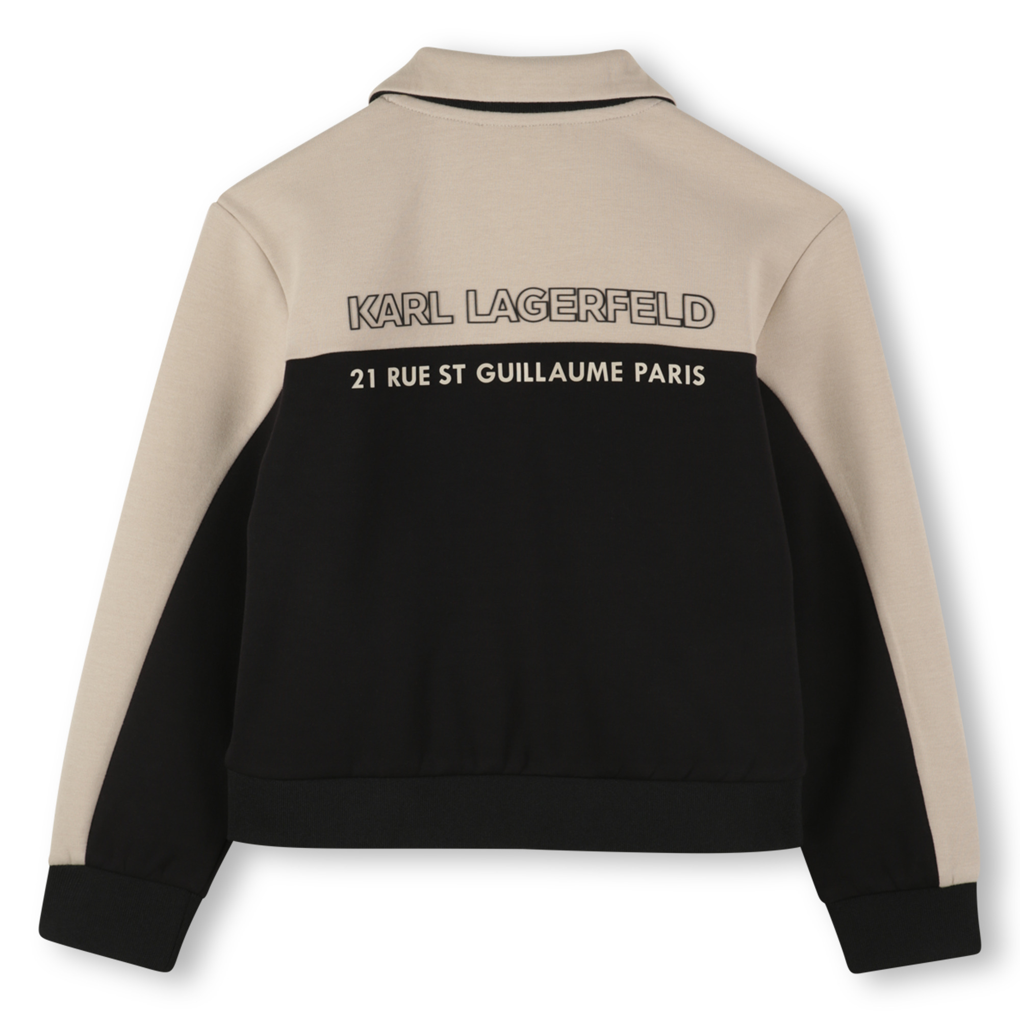 Beżowa bluza z chłopięcej kolekcji Karl Lagerfeld Z30640/211 - obrazek 2