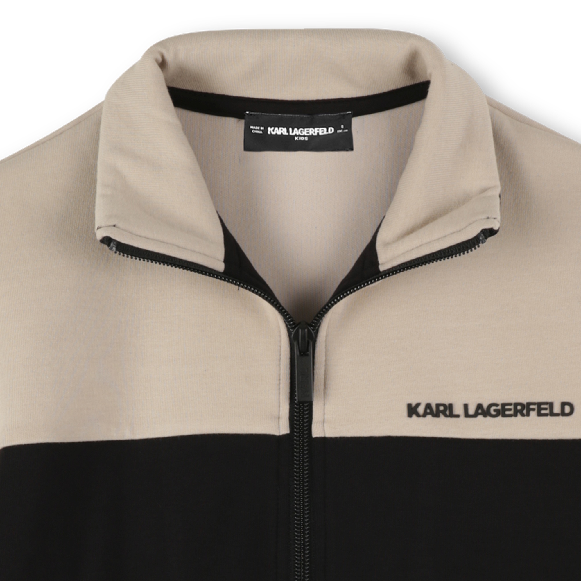 Beżowa bluza z chłopięcej kolekcji Karl Lagerfeld Z30640/211 - obrazek 3