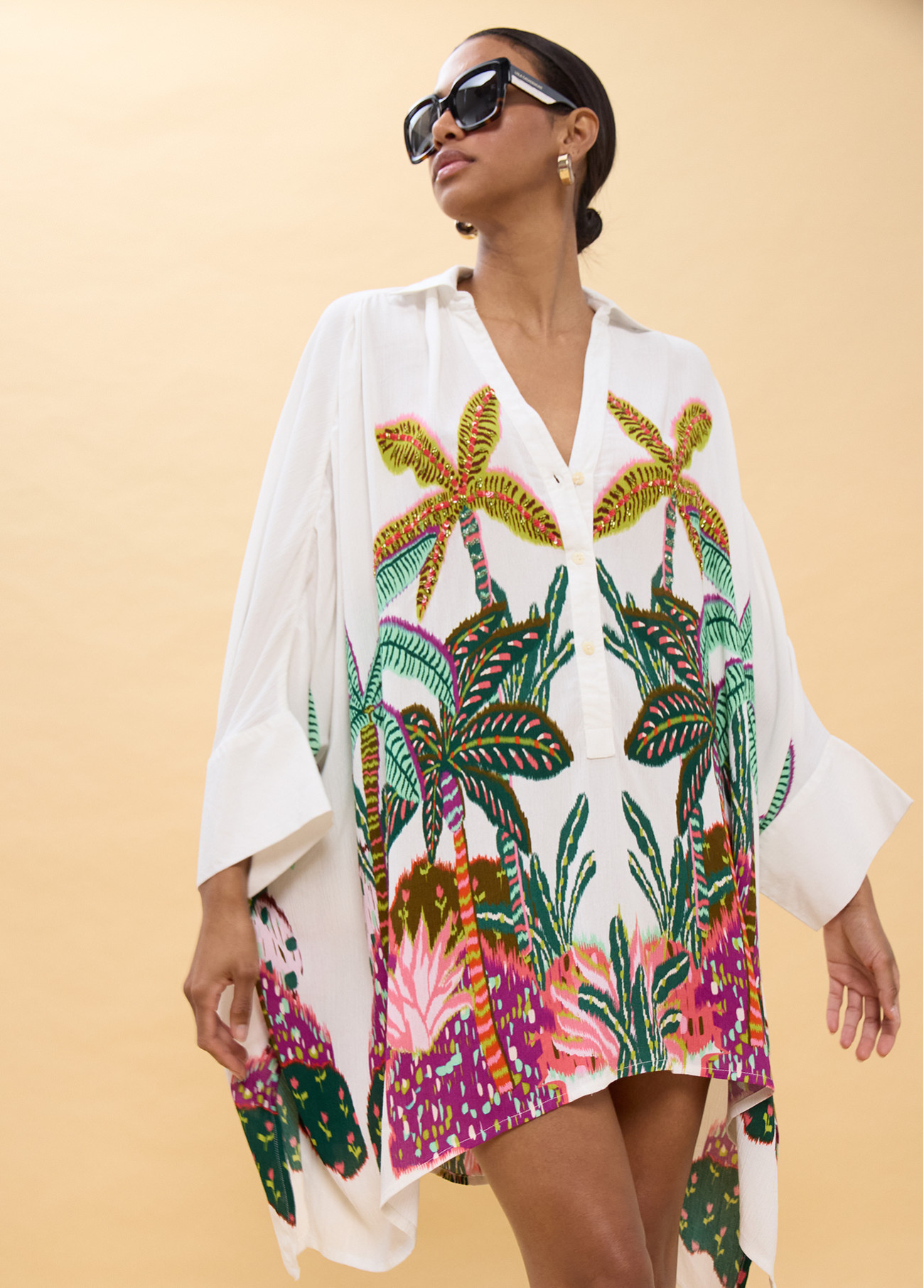 Sukienka koszulowa Lola Casademunt – tropikalna elegancja na lato LS2615014 - obrazek 6