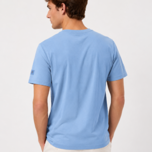Niebieski T-shirt MOS MOSH Gallery – ponadczasowy minimalizm i codzienny komfort 507190/831