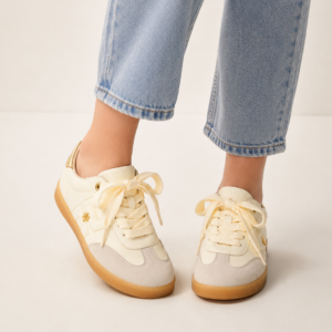 Skórzane sneakersy dziewczęce Elisabetta Franchi – styl premium i wygoda na co dzień F4A9-E0510
