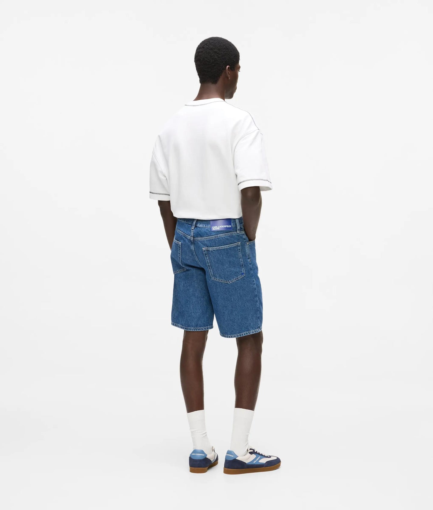 Karl Lagerfeld Jeans Męskie Spodenki Dżinsowe Karl Lagerfeld Jeans B2M10138 - obrazek 3