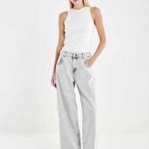Spodnie jeansowe Vicolo – szare jeansy wide leg o nowoczesnym kroju DAB5139