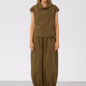 Spodnie Soaked – nowoczesny fason w modnym odcieniu khaki 30409357