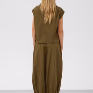 Bluzka Soaked – minimalistyczna elegancja w modnym odcieniu khaki 30409343