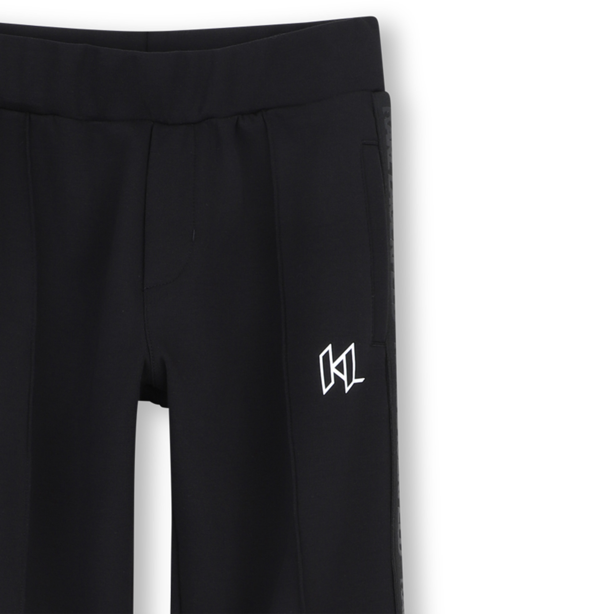 Spodnie dresowe Karl Lagerfeld – czarne spodnie chłopięce premium Z31108/09B - obrazek 6