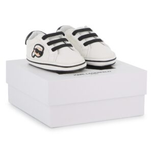 Buciki niechodki Karl Lagerfeld – sneakersy niemowlęce z ekologicznej skóry Z31185/10P
