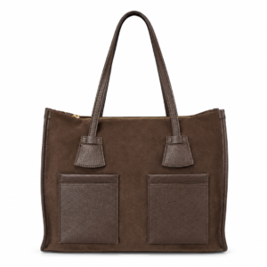 Torebka RIPANI ze skóry naturalnej i zamszu – Made in Italy I621ON.00070