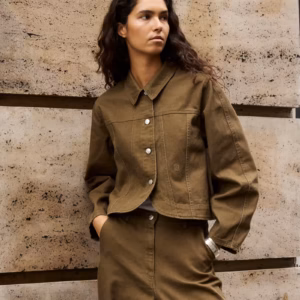 Kurtka jeansowa Soaked – damska kurtka denimowa w kolorze khaki 30409344
