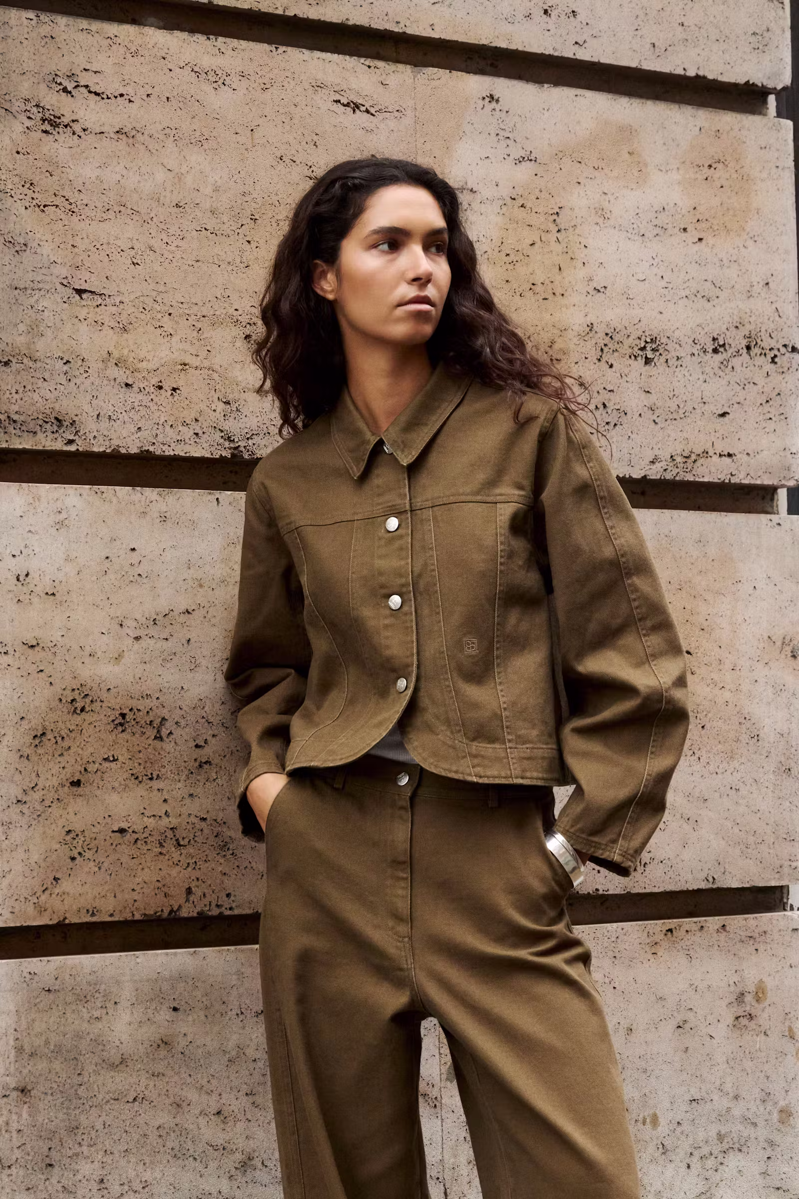 Kurtka jeansowa Soaked – damska kurtka denimowa w kolorze khaki 30409344