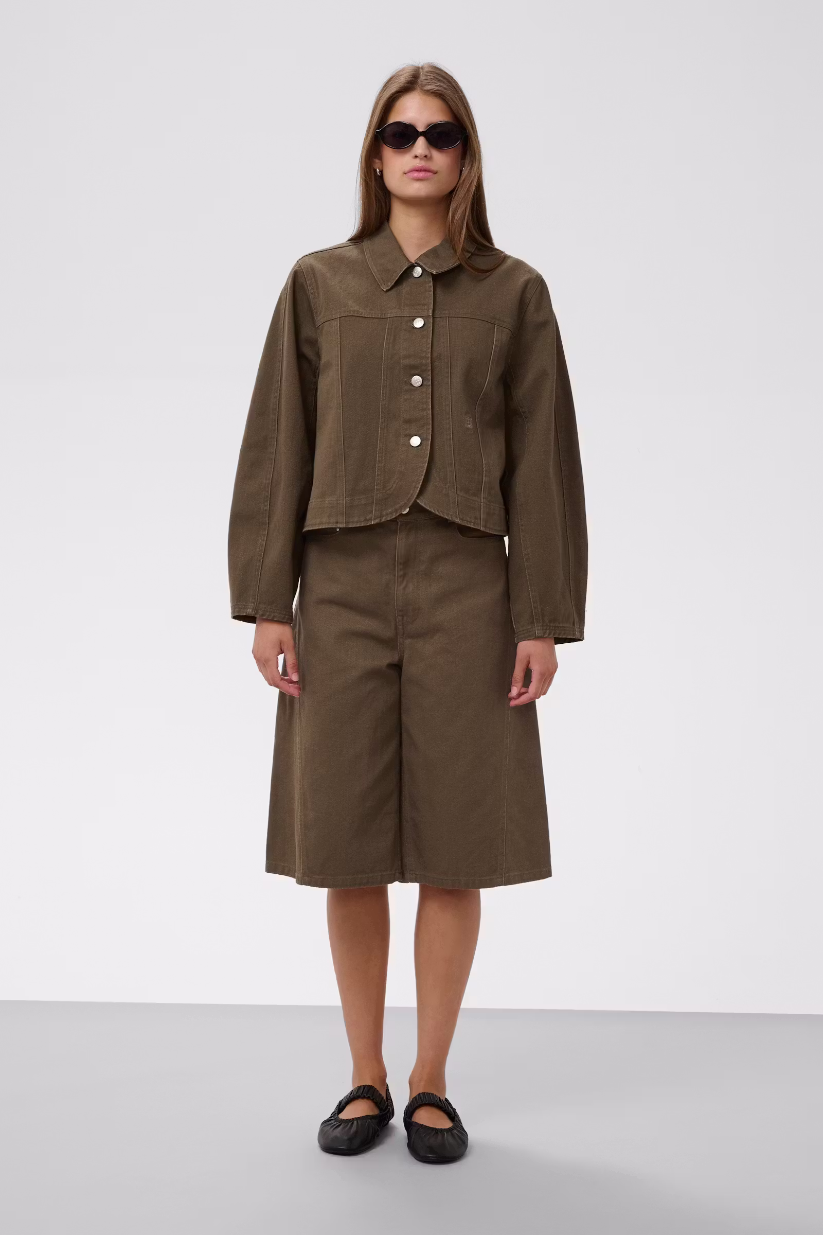 Kurtka jeansowa Soaked – damska kurtka denimowa w kolorze khaki 30409344 - obrazek 2