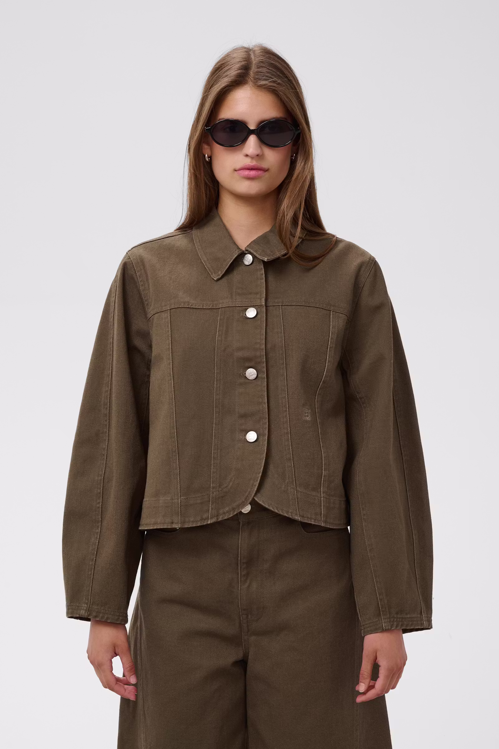 Kurtka jeansowa Soaked – damska kurtka denimowa w kolorze khaki 30409344 - obrazek 3