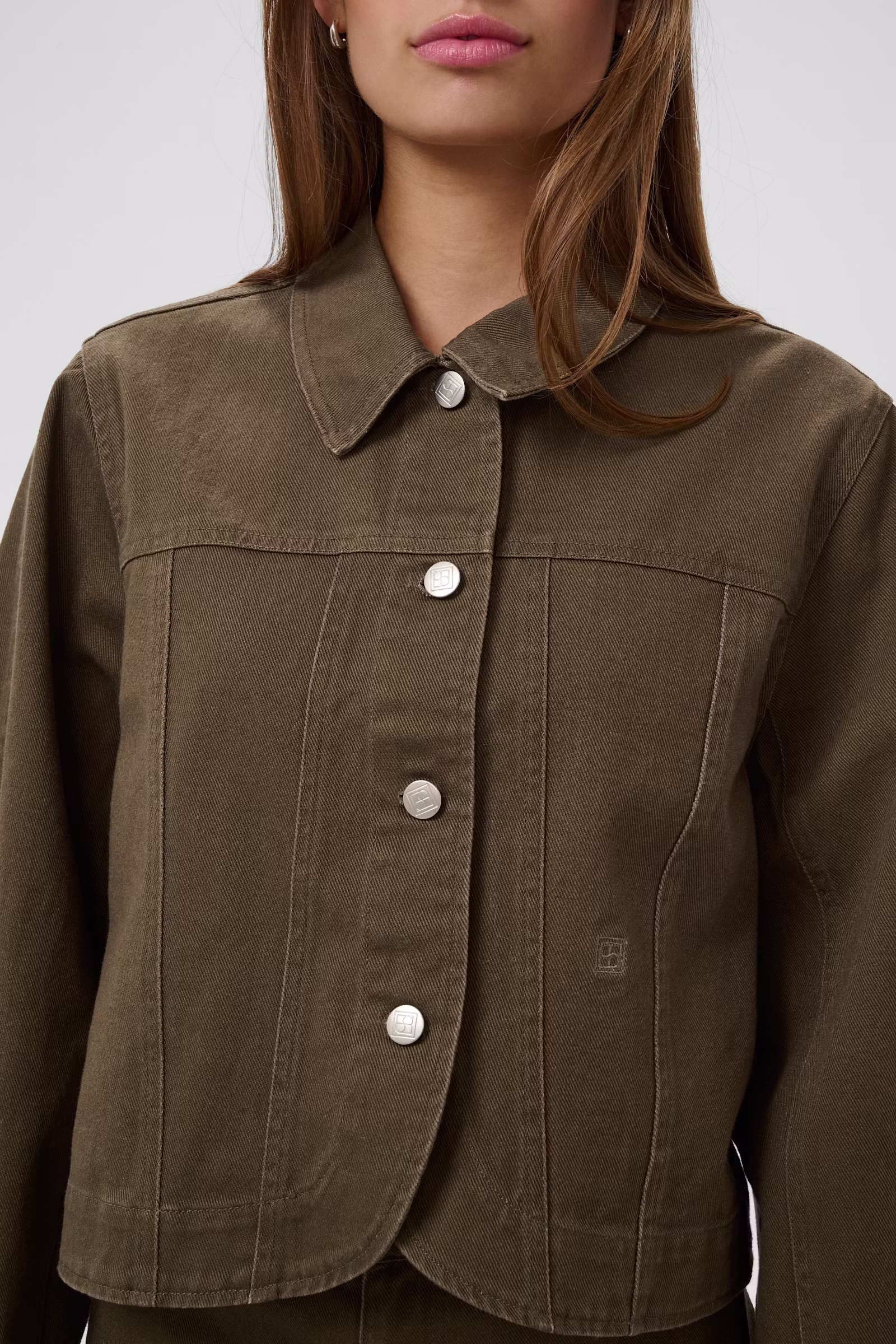 Kurtka jeansowa Soaked – damska kurtka denimowa w kolorze khaki 30409344 - obrazek 7