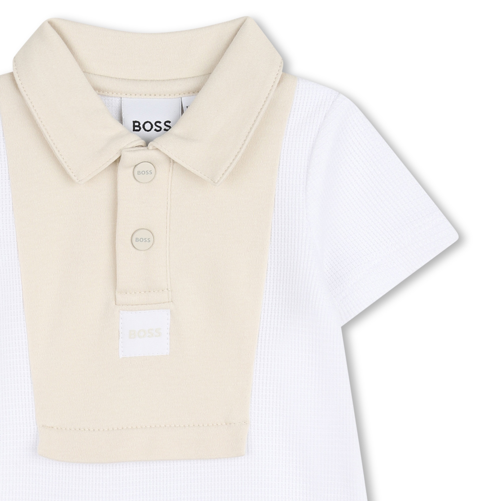Rampers niemowlęcy BOSS z kołnierzykiem polo J53031 - obrazek 3