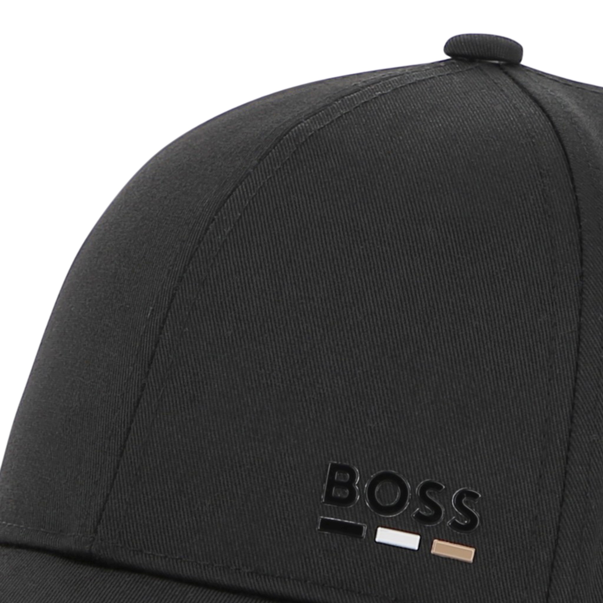 Czapka z daszkiem chłopięca BOSS – czarna, regulowana, bawełniana J53168/09B - obrazek 5