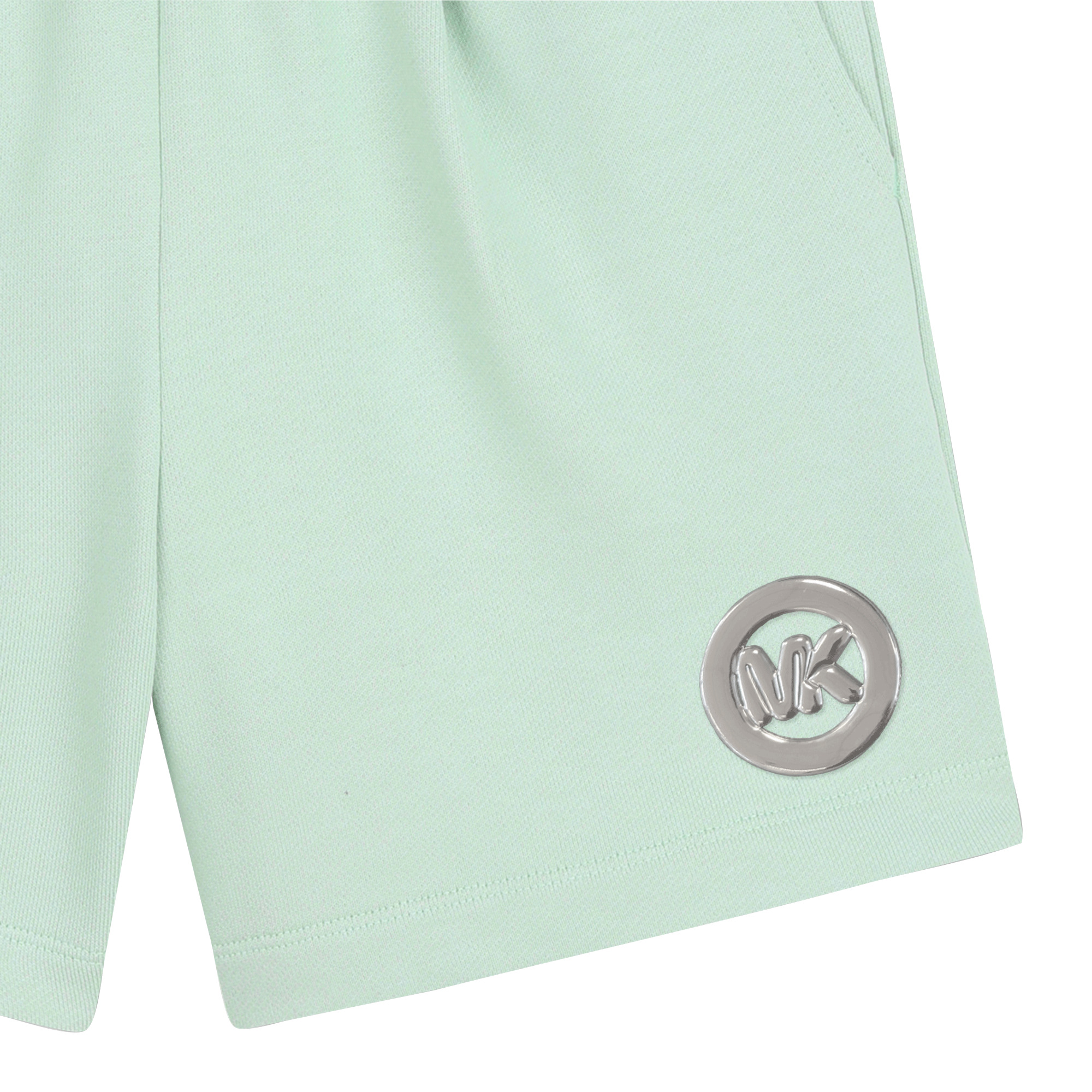 Szorty dziewczęce Michael Kors – miętowe szorty dresowe z logo MK R30567 - obrazek 5