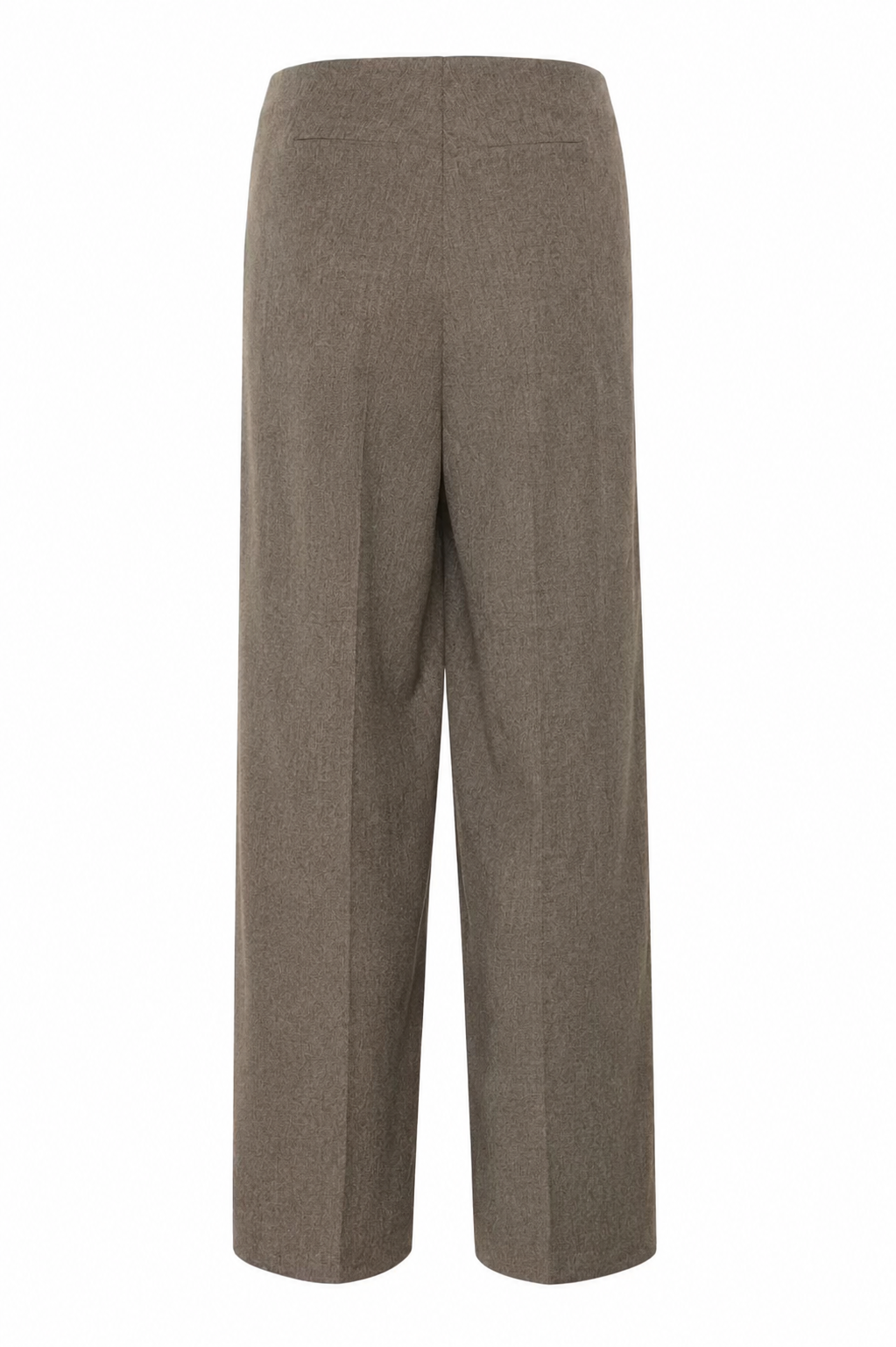 Eleganckie spodnie damskie Soaked z szeroką nogawką – brązowe 30408595 - obrazek 5