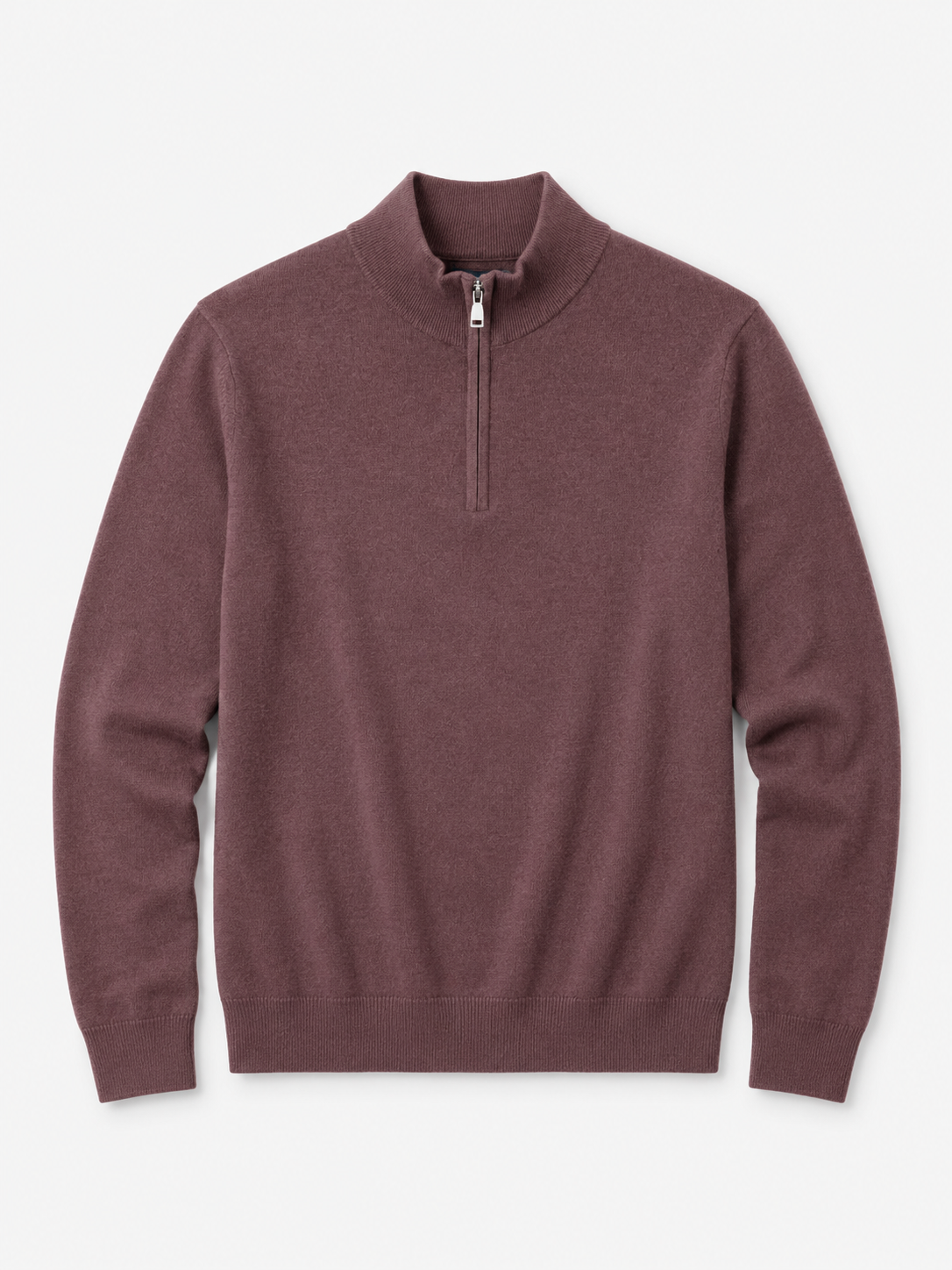 Sweter męski MOS MOSH Gallery z wełną i jedwabiem – elegancki model z zamkiem 503342 - obrazek 3