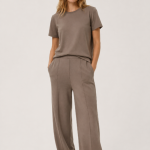 Przedłużana bluzka Soaked z dodatkiem wiskozy – taupe 30409584/181112