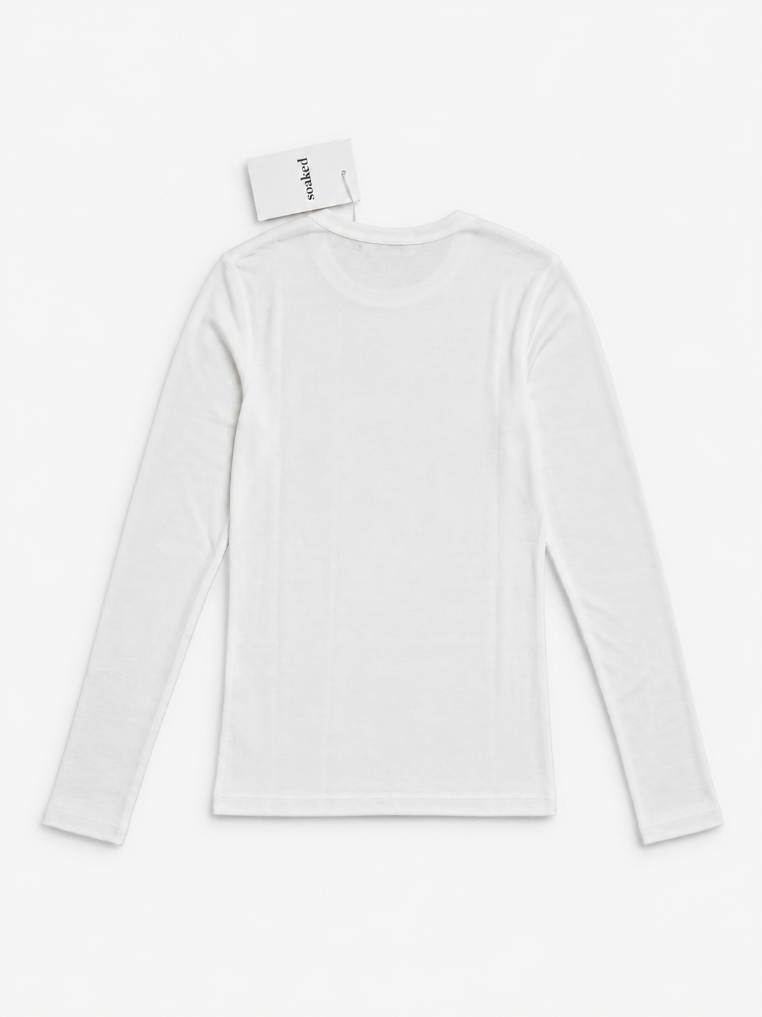 Biała bluzka damska Soaked z lyocellem i wełną – longsleeve z długim rękawem 30409483/111001 - obrazek 4