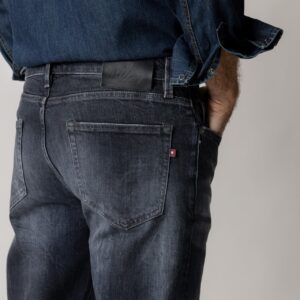 Czarne jeansy męskie MOS MOSH Gallery – nowoczesny denim w casualowym stylu 510890