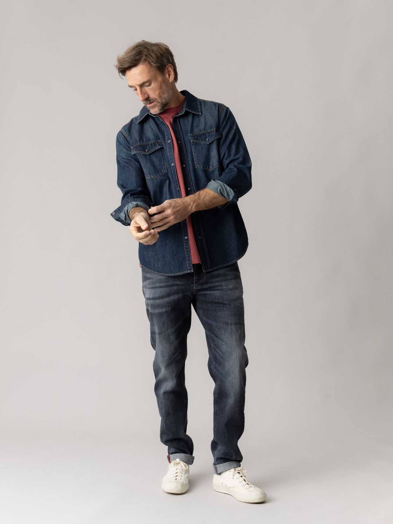 Czarne jeansy męskie MOS MOSH Gallery – nowoczesny denim w casualowym stylu 510890 - obrazek 4