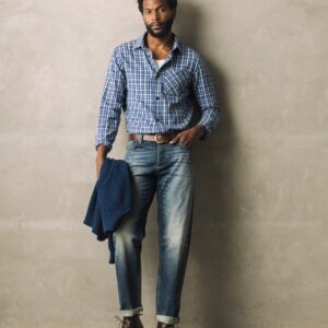 Niebieskie jeansy męskie MOS MOSH Gallery – klasyczny denim w nowoczesnym wydaniu 510810