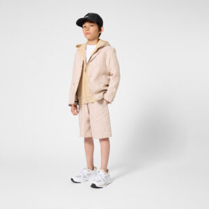 Chłopięca bluza beżowa z kapturem BOSS J52948/249