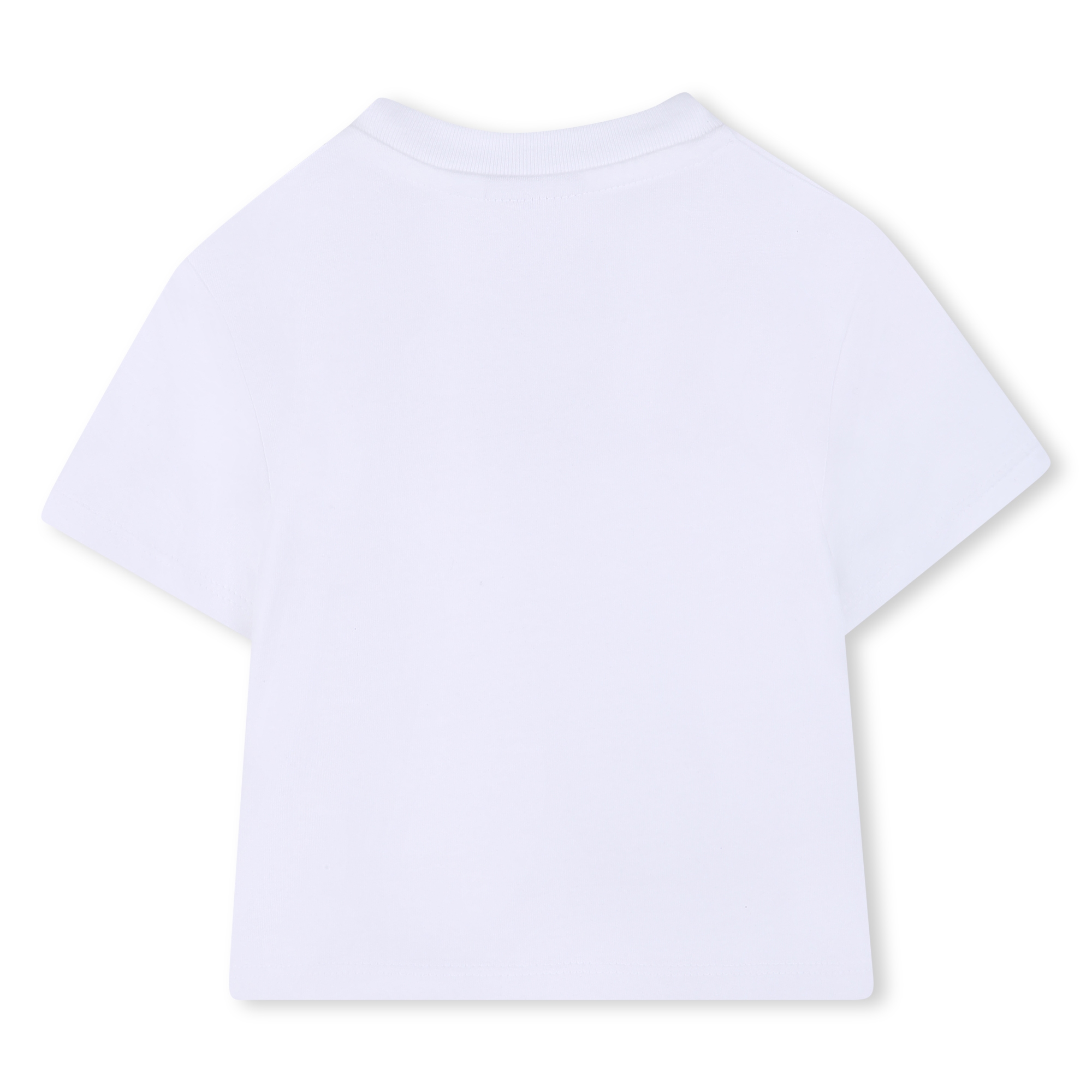 Zestaw niemowlęcy chłopięcy BOSS – T-shirt i spodenki w beżowe paski - obrazek 4