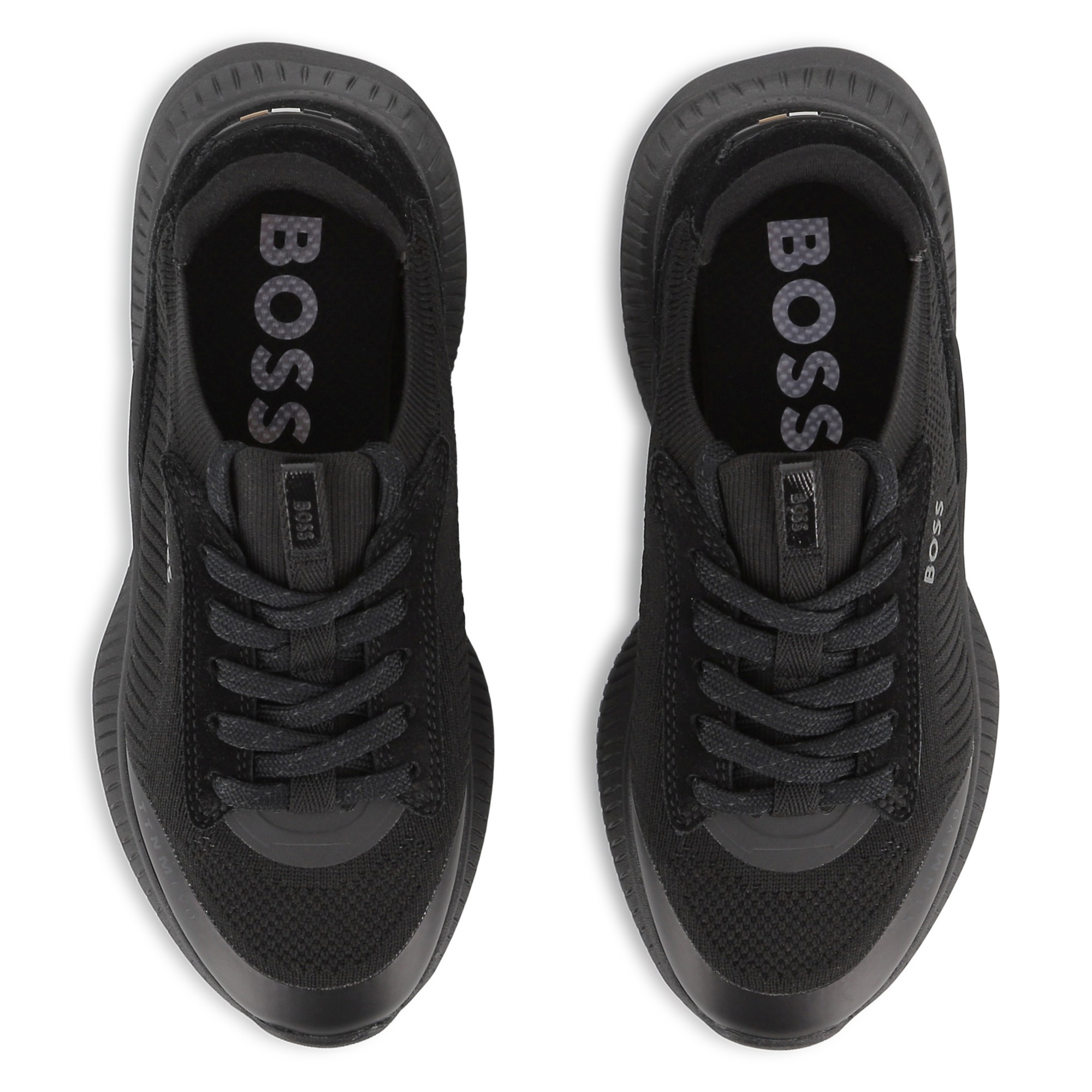 Sneakersy chłopięce BOSS – czarne buty sportowe - obrazek 4