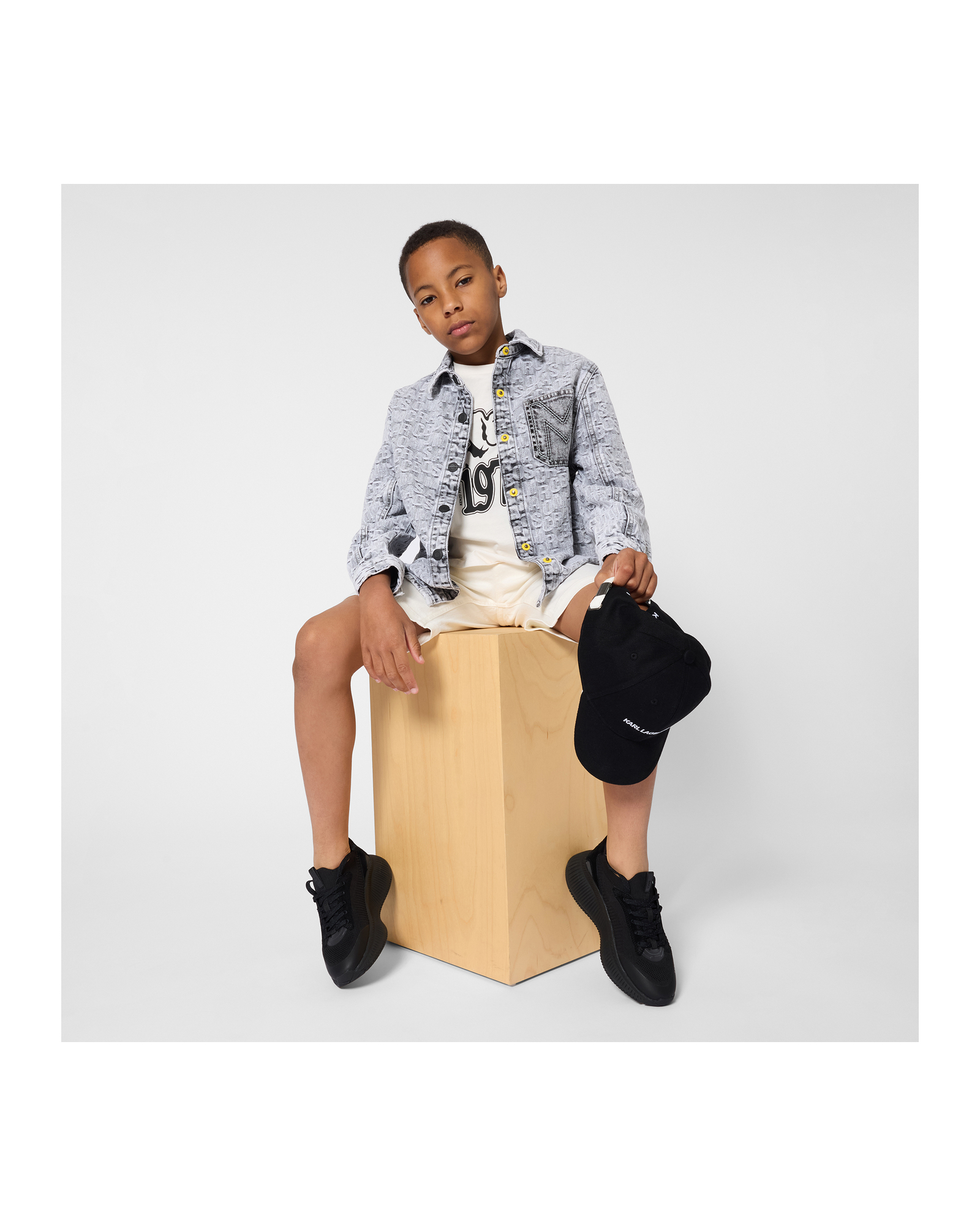 Sneakersy chłopięce BOSS – czarne buty sportowe - obrazek 8