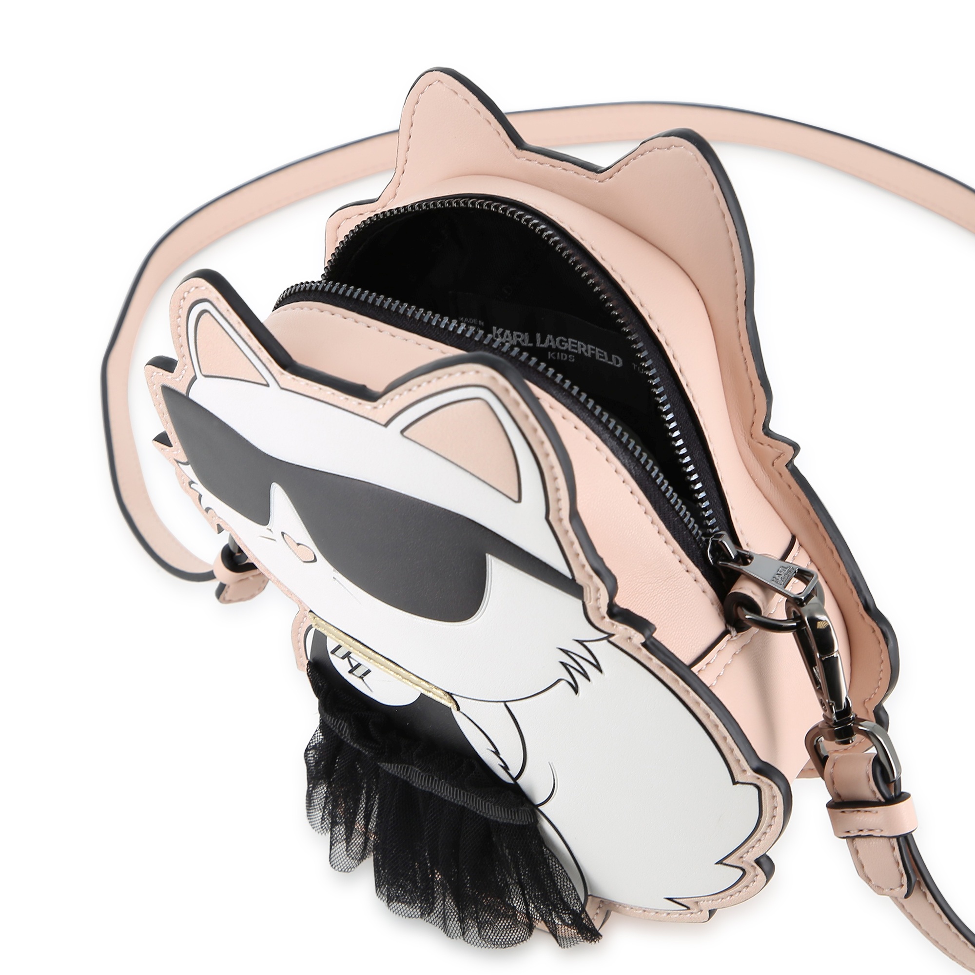 Różowa torebka dziewczęca Karl Lagerfeld Kids Choupette - obrazek 4