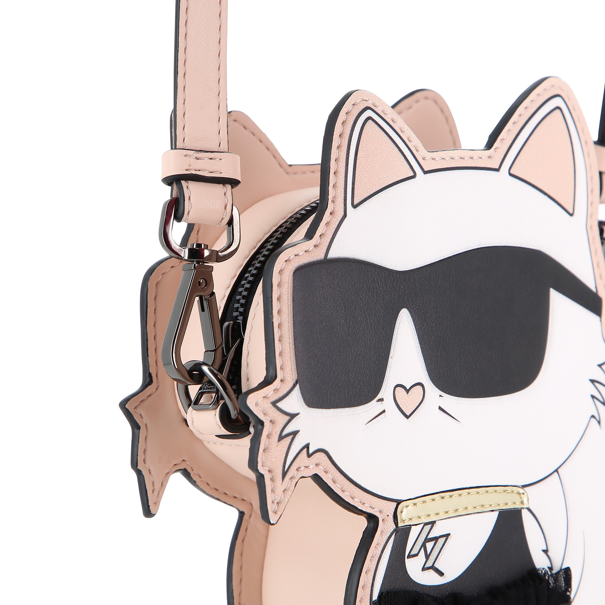 Różowa torebka dziewczęca Karl Lagerfeld Kids Choupette - obrazek 5
