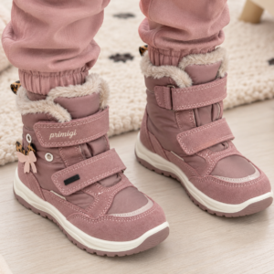 Buty zimowe dziewczęce Primigi GORE-TEX – ocieplane, różowe, na rzepy