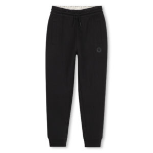 Spodnie chłopięce BOSS – czarne joggery z monogramem