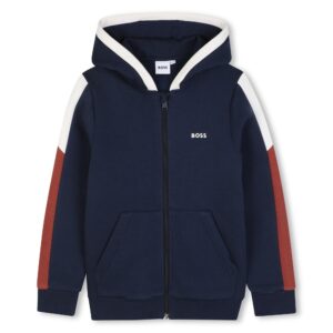 Bluza chłopięca BOSS z kapturem – czarna