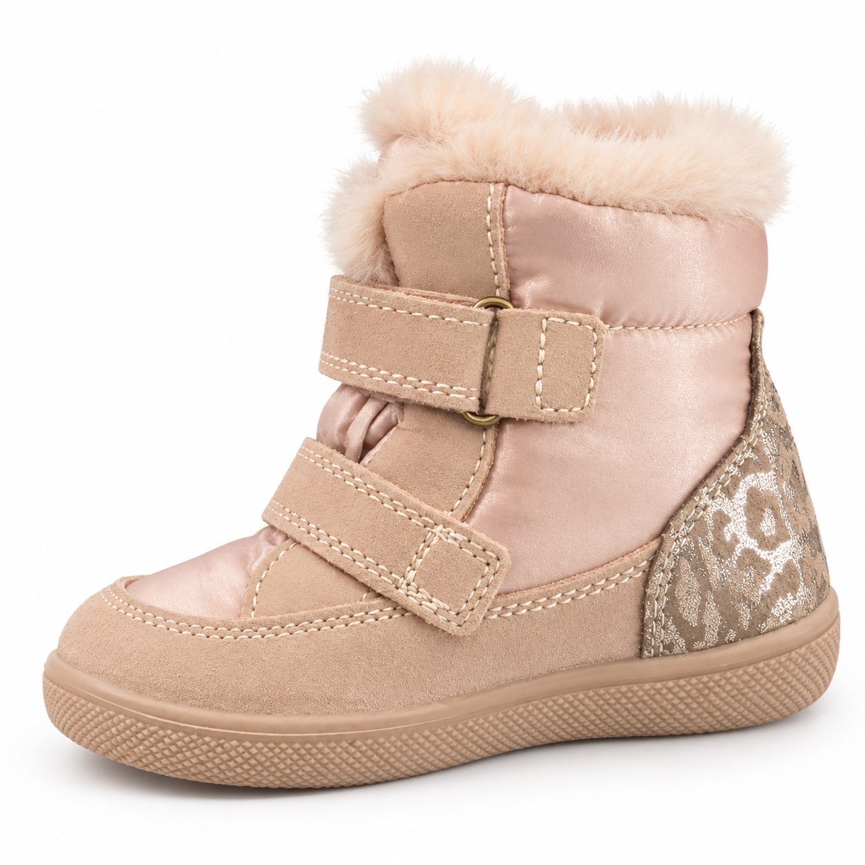 Dziewczęce buty zimowe Primigi Gore-Tex – różowe śniegowce ocieplane z futerkiem - obrazek 4
