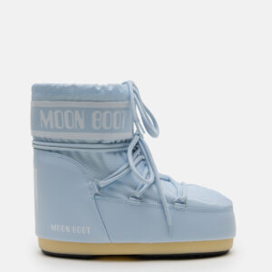 Damskie śniegowce Moon Boot Icon Low Nylon – błękitne buty zimowe premium