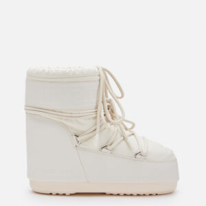 Damskie śniegowce Moon Boot Icon Low Rubber – kremowe buty zimowe premium