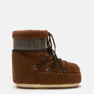 Damskie śniegowce Moon Boot Icon Low Fleece – czekoladowe, stylowe i komfortowe buty zimowe